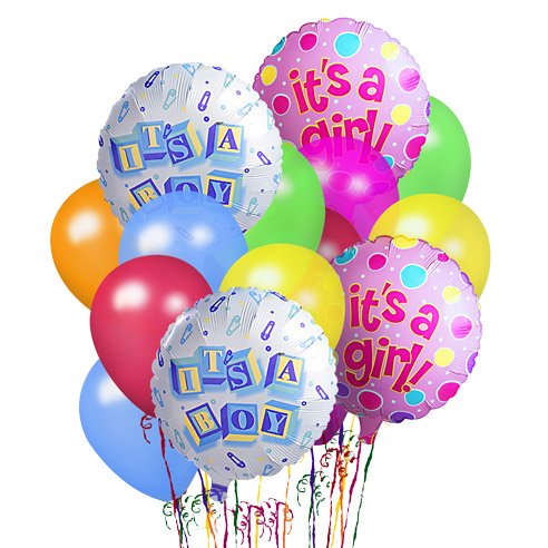 It's a Boy or It's a Girl Balloon Bouquet