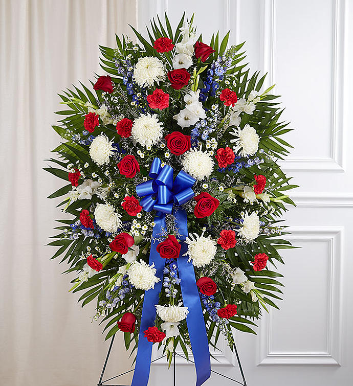 Patriotic Farewell Spray
