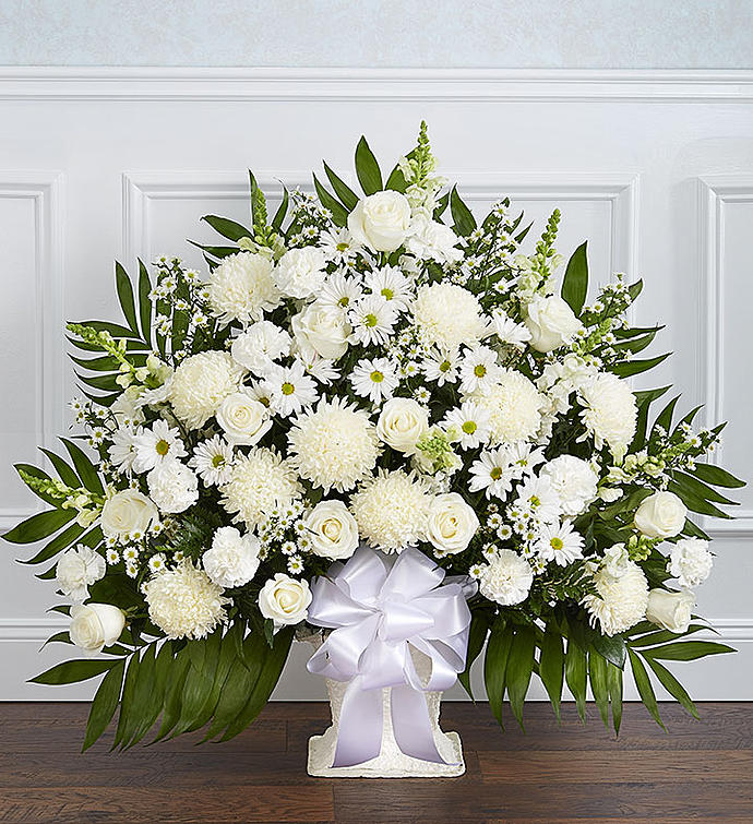 Fondest Affection Basket in White