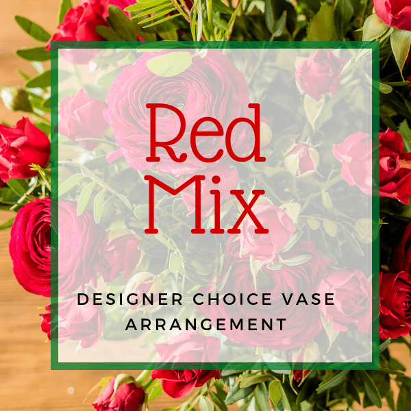 Red & White Mixed Vase Arrangement