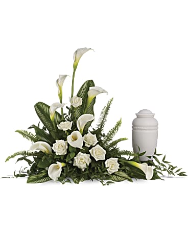 Stately Lilies Urn