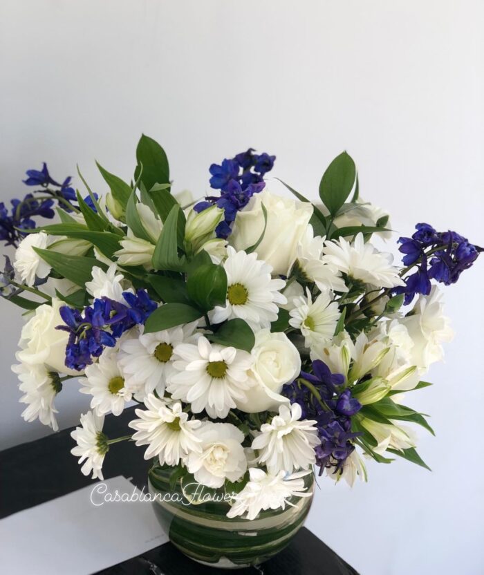 Beyond Blue Bouquet Blue & White