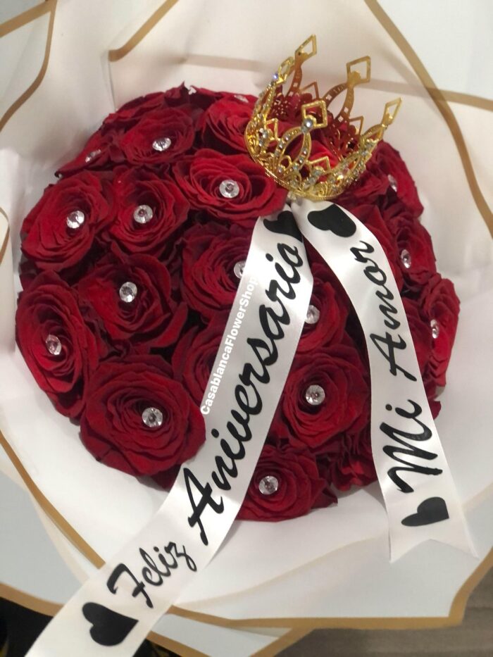 2 Dozen Rhinestone Roses