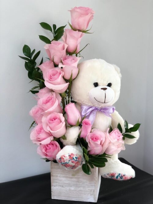 Sweet Teddy and Rose