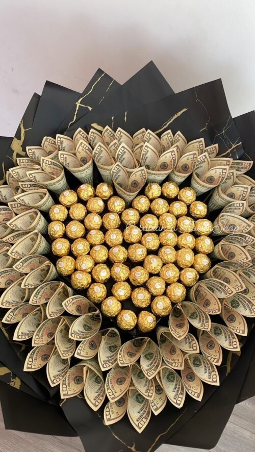 Golden Love Money Bouquet